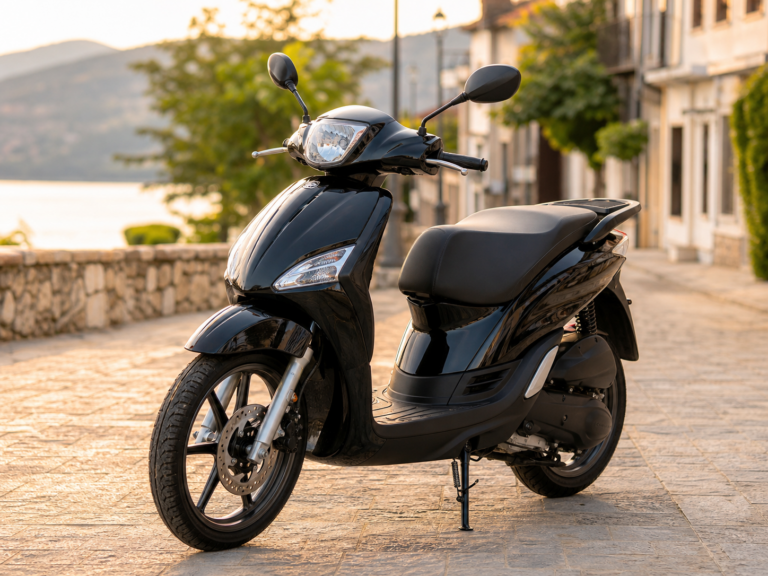 Μαύρο Piaggio Liberty 125 για ενοικίαση